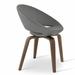 Papasan Chair - sohoConcept Crescent Plywood 23.75" Wide Papasan Chair Faux Leather/Upholstered/Metal in Black | 29 H x 23.75 W x 21 D in | Wayfair