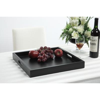 Palm Beach Tray in Black Finish - Convenience Concepts 139900BL