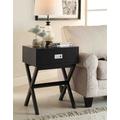 Landon End Table in Black Finish - Convenience Concepts 203145BL