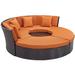 Convene Circular Outdoor Patio Daybed Set - East End Imports EEI-2171-EXP-ORA-SET