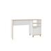 Minetta 2-Shelf Mid-Century Office Desk in White - Manhattan Comfort 65-136AMC160