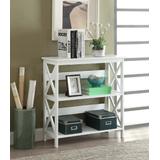 Oxford 3 Tier Bookcase in White Finish - Convenience Concepts 203030W