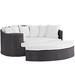 Convene Outdoor Patio Daybed in Espresso White - East End Imports EEI-2176-EXP-WHI