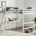 Hillsdale Kids and Teen Caspian Full Loft Bed with Hanging Nightstand, White - 2179FLH