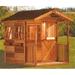 Cedarshed Gardener's Delight 6ft W x 9ft D Western Red Cedar Wood Storage Shed in Brown | 99 H x 72 W x 108 D in | Wayfair GD69