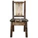 Loon Peak® Homestead Collection 19" Side Chair Wood/Upholstered/Fabric in Brown | 38 H x 19 W x 18 D in | Wayfair D1B1A17D576645358D85281C43DD245A