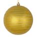 Vickerman 527269 - 4" Gold Candy Glitter Ball Christmas Tree Ornament (4 pack) (N187608D)