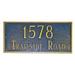 Montague Metal Products Inc. 2-Line Lawn Address Sign, Wood | 7.25 H x 15.75 W x 0.32 D in | Wayfair PCS-43-WG-LS