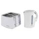 Progress COMBO-3654 Kettle and Toaster Set – 4 Slice Anti-Jam Auto-Centring Toasting Slots, 1.7 L Electric Kettle with Easy Grip Handle, Limescale Filter, Compact Design, BPA-Free, 2200/1500 W, White