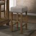 Martha II Counter Height Stool (Set-2) in Tan Linen & Weathered Oak - Acme Furniture 70833