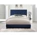 Ishiko III Eastern King Bed in Dark Blue Velvet - Acme Furniture 21637EK