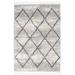 Nourison Oslo Shag OSL01 5'x8' Silver Grey Scandinavian Shag Rug - Nourison OSL01