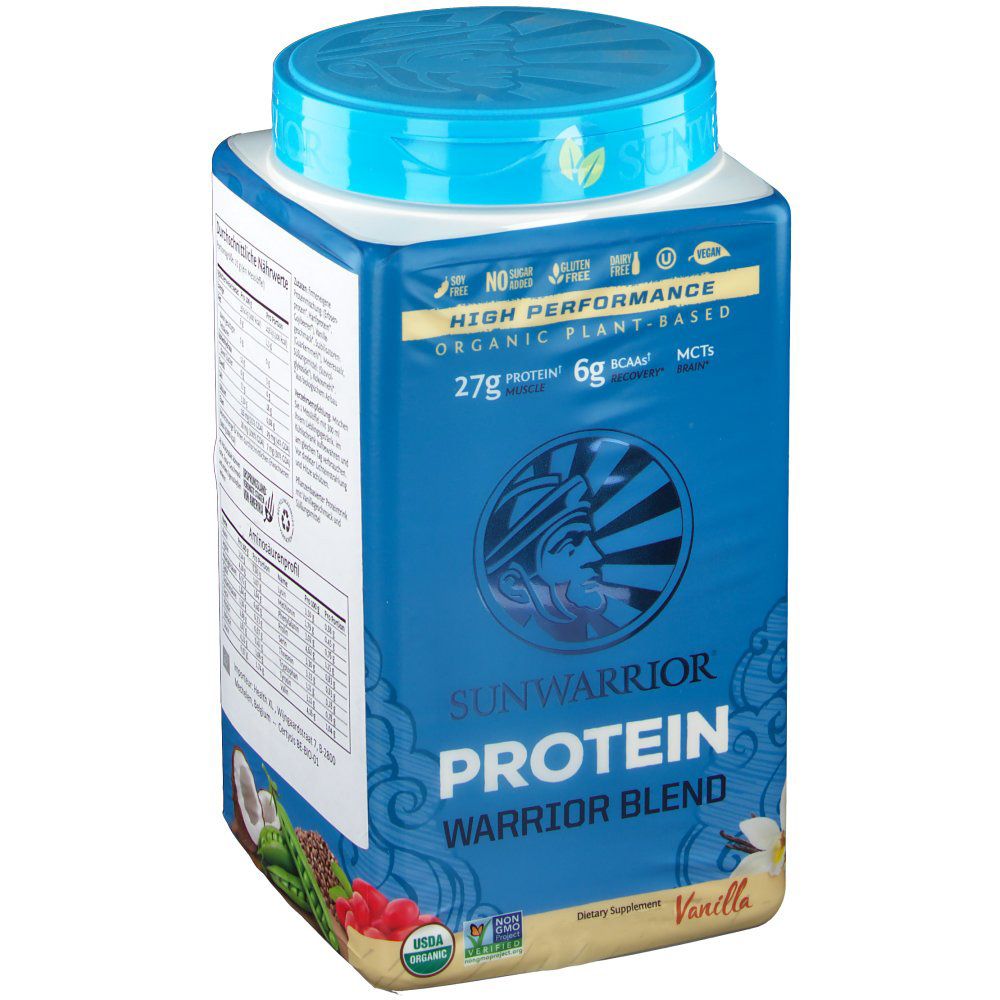 Warrior Blend Vanille Bio Erbsen-Hanf+Gojibeerenp. 375 g Pulver Image