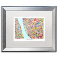 Trademark Fine Art Liverpool Street Map 4 Framed Graphic Art Print on Canvas Canvas | 16 H x 20 W x 0.5 D in | Wayfair MT0920-S1620MF