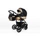 Lux4Kids Stroller Pram Pushchair 3in1 2in1 Buggy Car seat Car seat Baby seat Sports seat BlackOne Black Deluxe 2in1 Without car seat