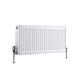 Milano Compact - Modern White Type 22 Central Heating Horizontal Double Panel Convector Radiator - 400mm x 800mm