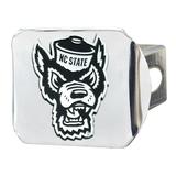 NC State Wolfpack 3D Chrome Emblem on Hitch Cover