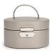 Winston Porter Mini Oval Jewelry Box Faux Leather in Gray | 2.75 H x 3.5 W x 4.75 D in | Wayfair E58A78A70B674A2C90B937AD2A6DA16B