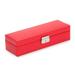 Winston Porter Safe Deposit Jewelry Box Faux Leather in Red | 2.75 H x 11 W x 3.75 D in | Wayfair 237915C40E2145CEAB5F803D21215B0C