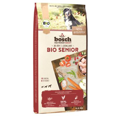 2 x 11,5kg Senior bosch bio Hundefutter trocken Sparpaket