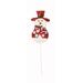 The Holiday Aisle® Snowman Pick Plastic in Black/Green/Red | 12 H x 3 W x 0.5 D in | Wayfair 6729E812AF8343B6A328C8D6B39CF91E