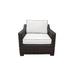 kathy ireland Homes & Gardens River Brook Club Chair in Snow - TK Classics Ki043B-Cc-Snow