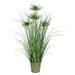 Vickerman 604489 - 36" Green Cyperus Grass In Iron Pot (TD190236) Home Office Bushes