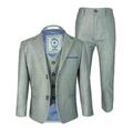 Reegan Designer Cavani Boys Slim Fit Wedding Suits 3 Piece in Light Grey Age 13 Years