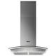 Zanussi 60cm Curved Glass Cooker Hood - Stainless Steel