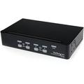 StarTech.com Professioneller VGA-USB-KVM-Switch mit Hub, 4 Ports, 1 HE Rack-montierbarer KVM-Switch (SV431USB)