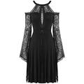 Dark In Love Philomena Gothic Dress - S/M Black