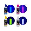 Octopus 4 x 50 ml UV fluorescent invisible ink compatible with Epson and Brother, white, cyan, magenta, yellow.