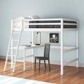 Viv + Rae™ Harold Full Platform Loft Bed w/ Built-in-Desk, Wood in White | 69.4 H x 57 W x 79.13 D in | Wayfair 44A81237428F4CD9AFB24152EA542C4C