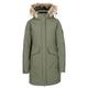 DLX Trespass Damen Warme Lange Daunenjacke Mit Abnehmbarer Kapuze BETTANY, Basil, XS, FAJKDOTR0003_BAIXS