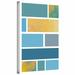 ArtWall Paint Swatches II by Jan Weiss Print of Painting on Wrapped Canvas in Blue/Yellow | 24 H x 16 W x 2 D in | Wayfair janw-045-24x16-w