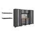 NewAge Products Bold Series 9 Piece Garage Storage Cabinet Set Steel in Gray | 77.25 H x 108 W x 18 D in | Wayfair 50714