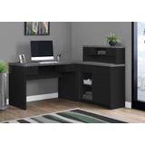 Computer Desk / Home Office / Corner / Left / Right Set-Up / Storage Drawers / L Shape / Work / Laptop / Laminate / Black / Grey / Contemporary / Modern - Monarch Specialties I 7430