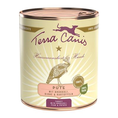 6x800g Terra Canis mit Pute, Brokkoli, Birne & Kartoffel Hundefutter nass
