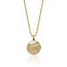 Women's Alex Woo Toronto Blue Jays 14k Yellow Gold Disc Necklace