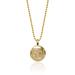 Women's Alex Woo Kansas City Royals 14k Yellow Gold Disc Necklace