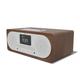 DAB DAB+ FM Radio Stereo Hi-Fi Speaker System & CD Player, Bluetooth, Colour Display, MP3 Playback, USB Phone Charger, Equaliser, Remote Control Clockwood (AZATOM CL100X Walnut)