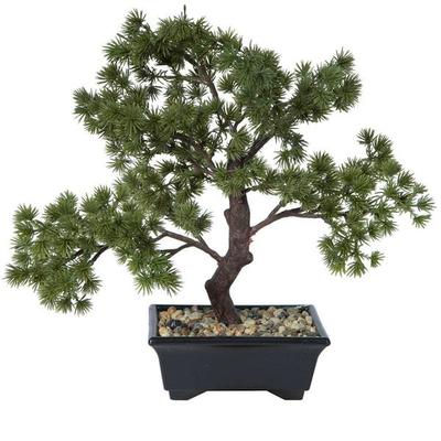 Vickerman 588741 - 12" Potted Pine Bonsai Tree (TA192012) Unlit Bonsai Tree