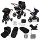 Ickle Bubba Stomp V4 All in one Travel System with Isofix (Galaxy) (Midnight on Chrome)