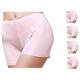 MESHIKAIER Women Plain Underwear 100% Mulberry Silk Boxer Shorts Seamless Briefs Panties Knickers (X-Large, 5 Pack(Pink))