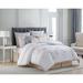 Charisma Riva Cotton Printed Comforter Set Polyester/Polyfill/Cotton in White | Queen Comforter + 3 Additional Pieces | Wayfair CS3020QN-1300