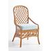 Bayou Breeze Sanders Dining Chair Upholstered/Wicker/Rattan/Fabric in Brown | 36 H x 24 W x 18 D in | Wayfair A7FD0A625CA849DE929F92C96CB001B9