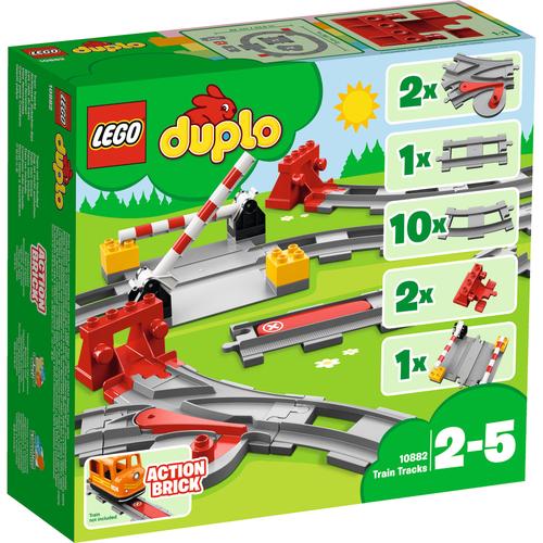 LEGO® DUPLO® Eisenbahn Schienen 10882, bunt