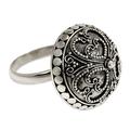 'Balinese Princess' - Artisan Crafted Sterling Silver Domed Ring