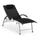 Sun Valley Bain de Soleil avec Oreiller, Chaise Longue Pliable, Transat de relaxation, Structure en