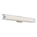 Mist 22 1/2" Wide Chrome and Frosted Glass LED Modern Bath Light